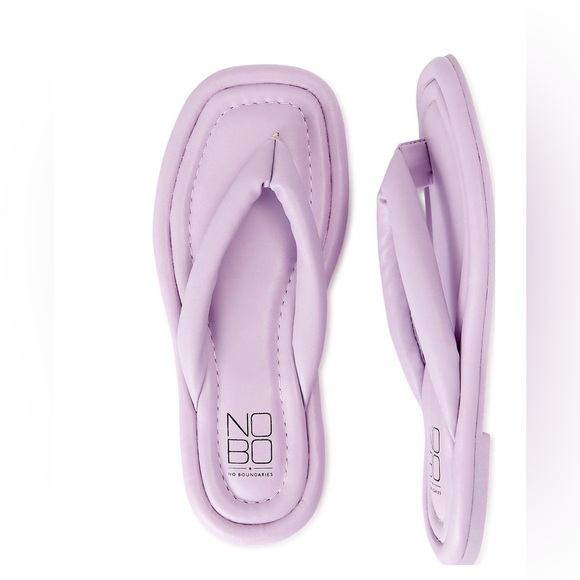 No Boundaries Women’s Puffy Memory Foam Flip Flops - Picture 1 of 2